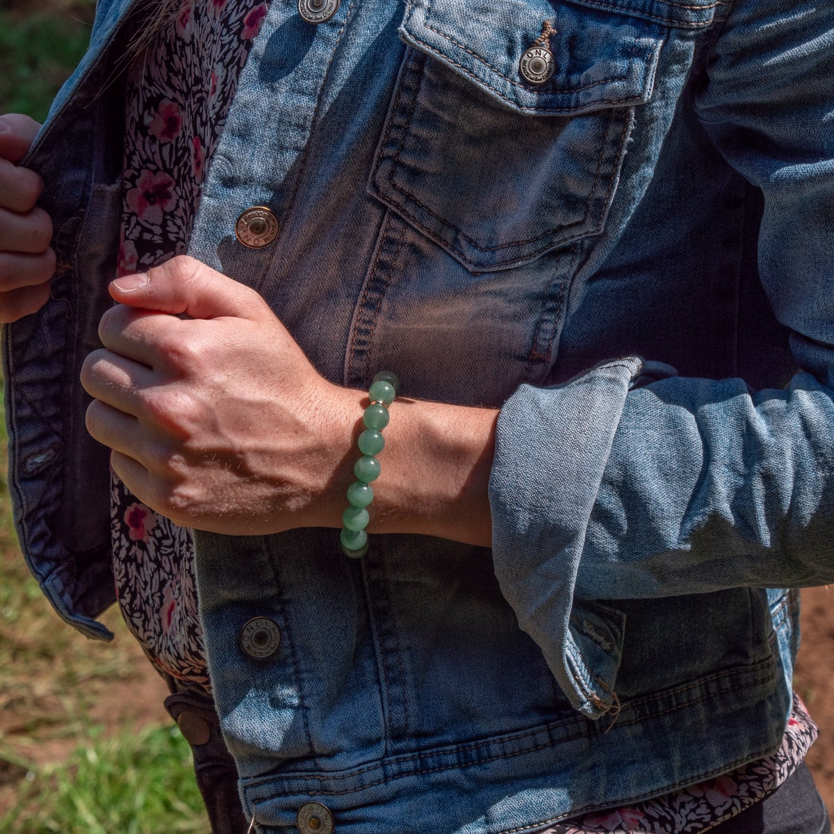 Bracelet Kamelia en pierres naturelles d’Aventurine - SLOYA
